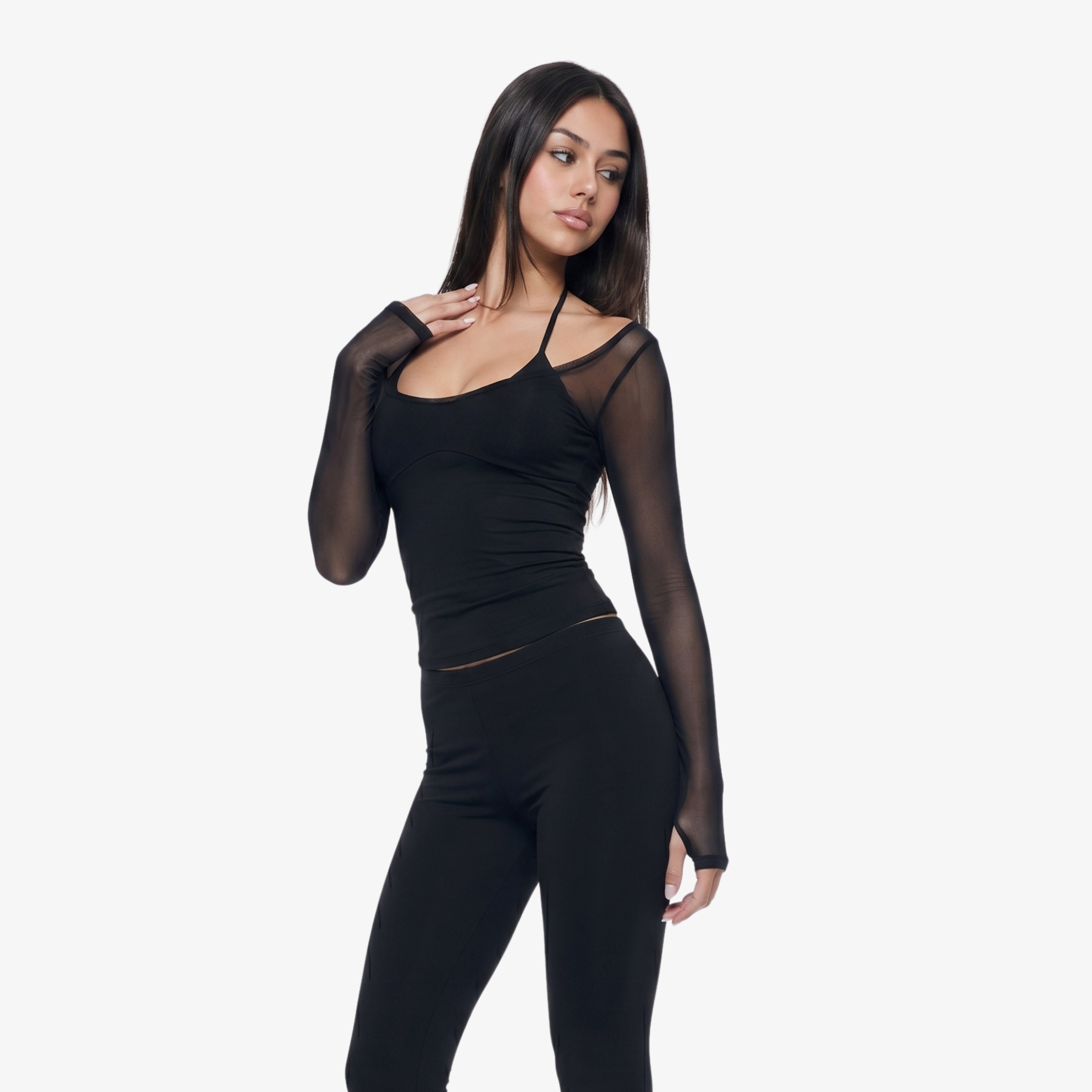 Image of Arabella Mesh Long Sleeve