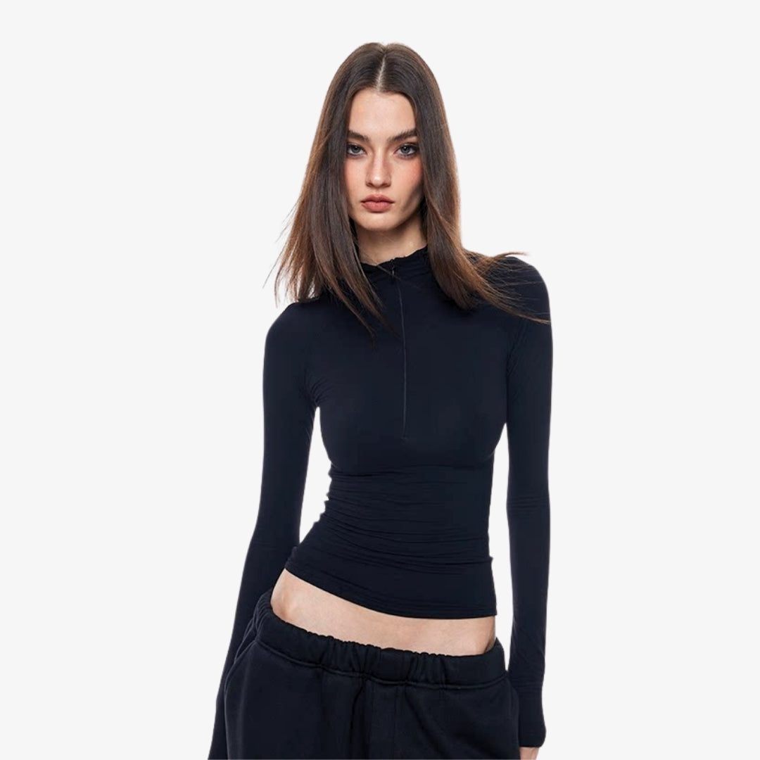 Image of Camila Zip-Up Long Sleeve