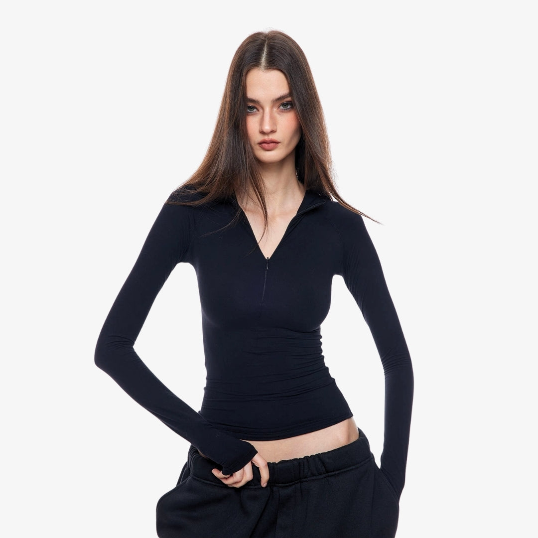 Image of Camila Zip-Up Long Sleeve