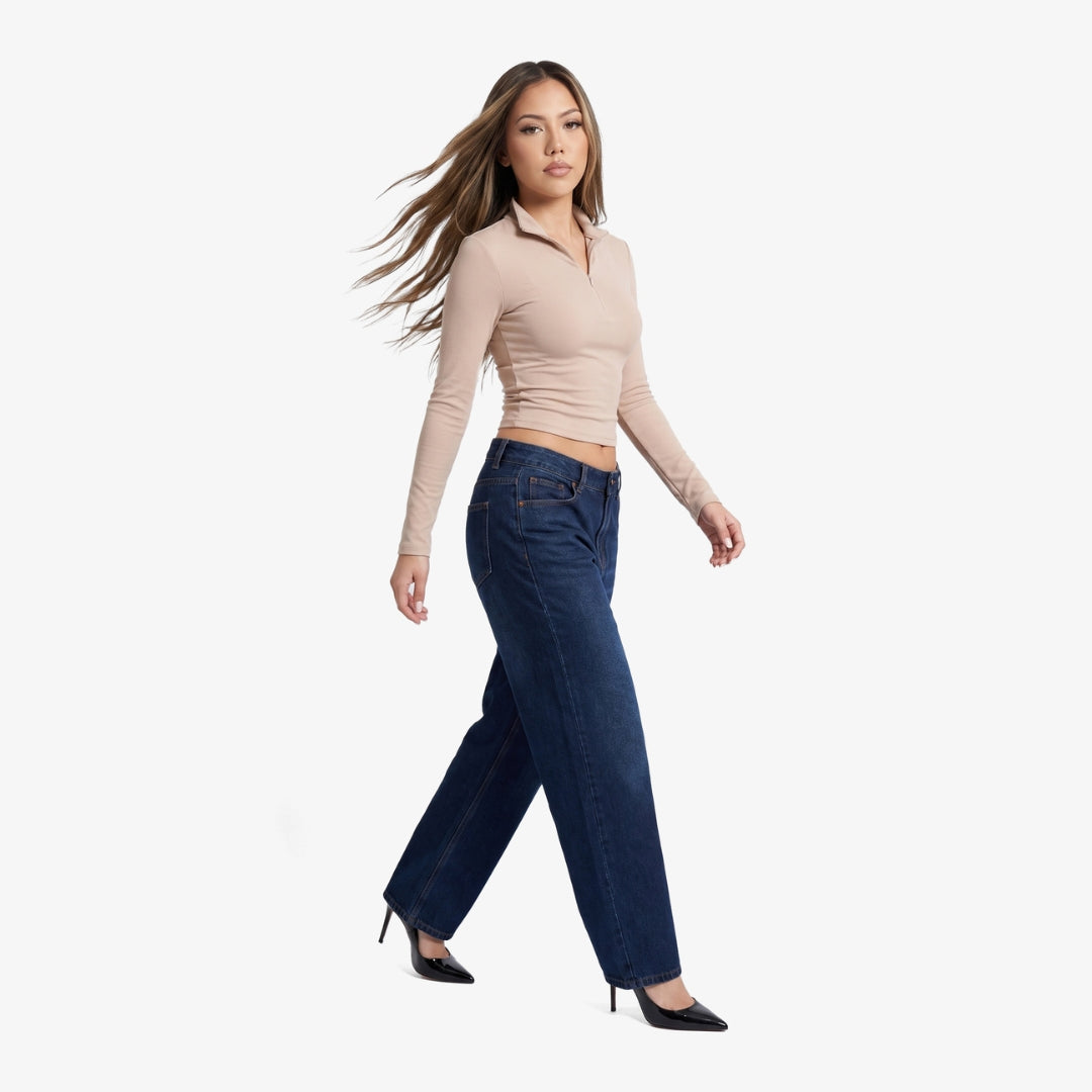 Image of Camila Zip-Up Long Sleeve