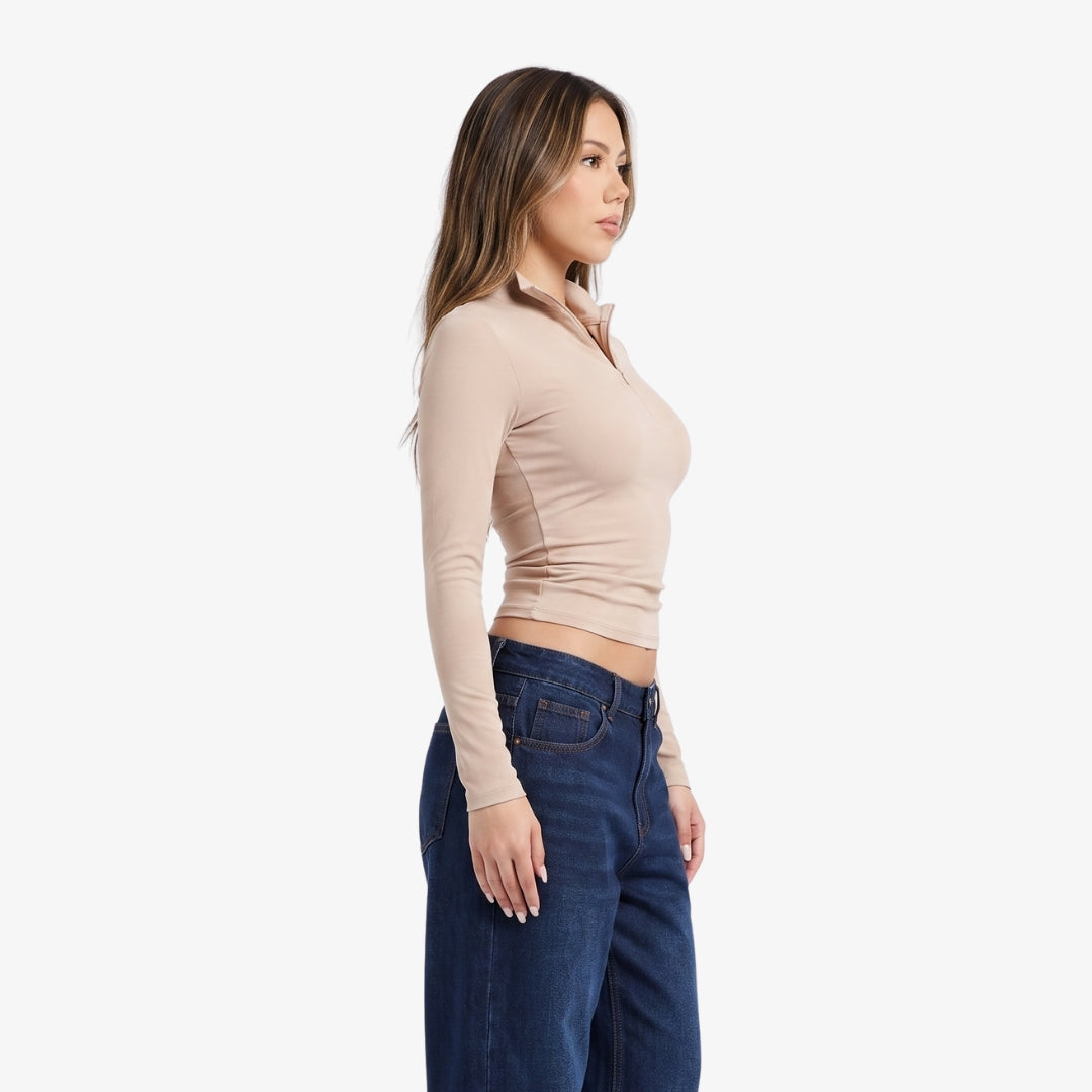 Image of Camila Zip-Up Long Sleeve
