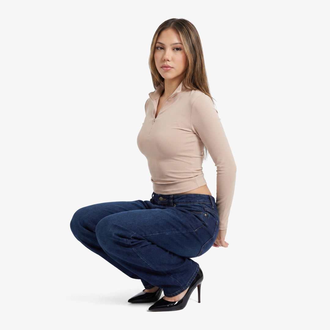 Image of Camila Zip-Up Long Sleeve