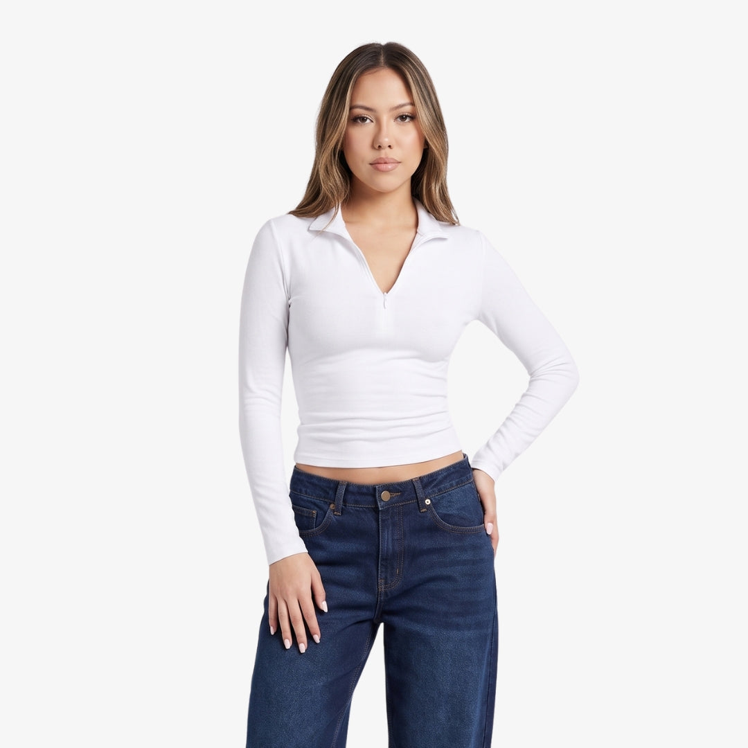 Image of Camila Zip-Up Long Sleeve