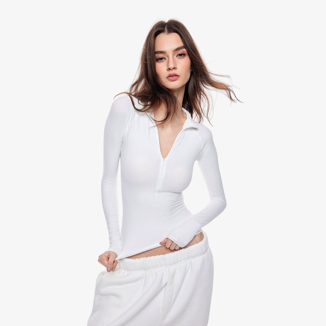 Image of Camila Zip-Up Long Sleeve
