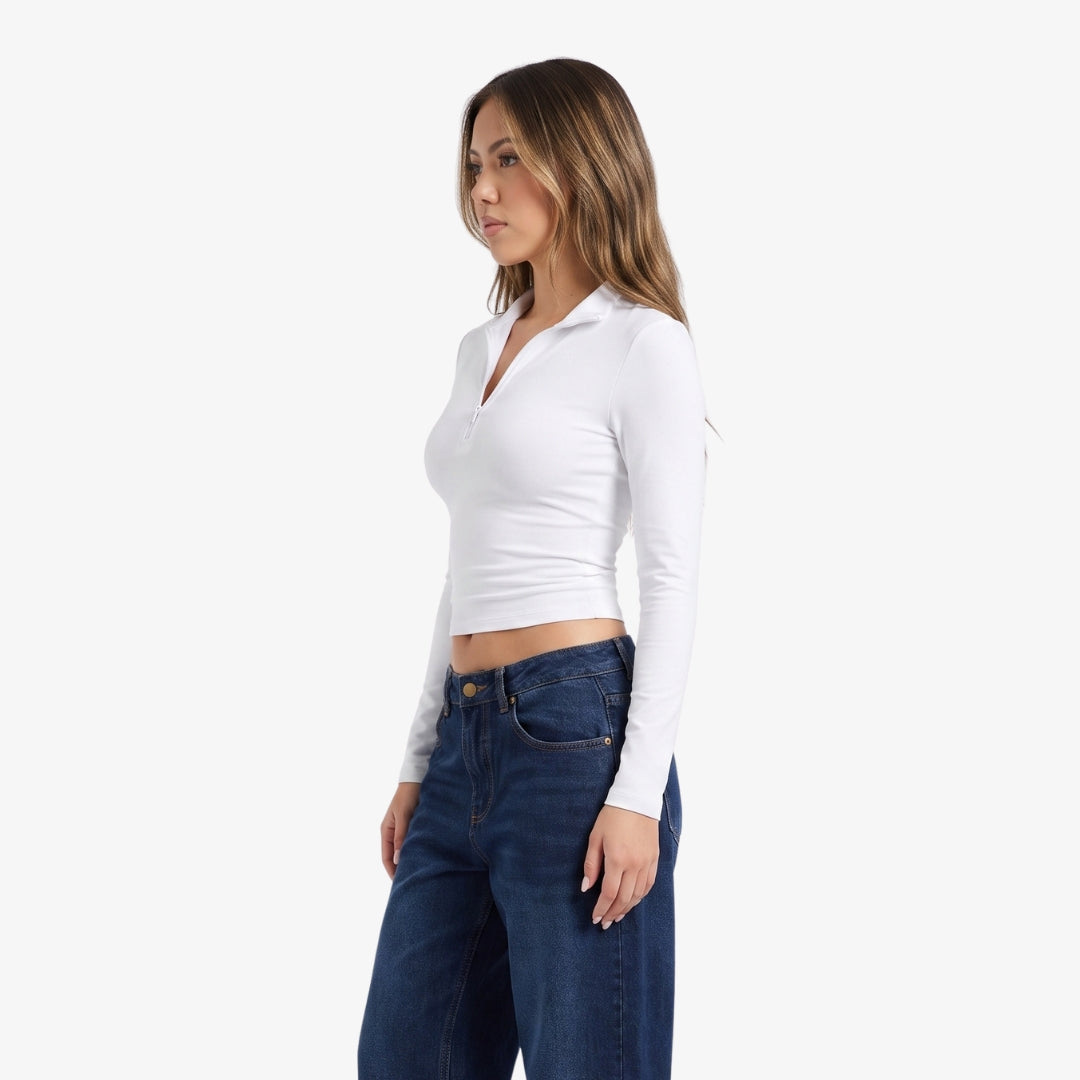 Image of Camila Zip-Up Long Sleeve
