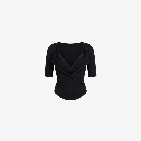 Céline Lace Layered Top