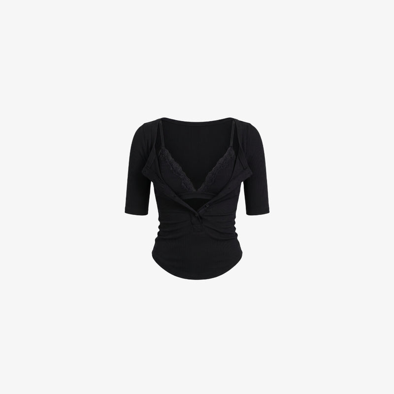 Céline Lace Layered Top