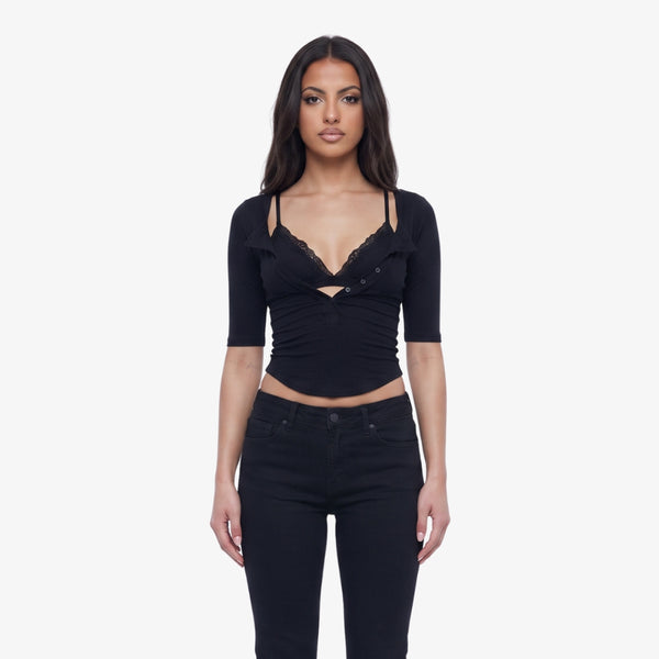 Céline Lace Layered Top