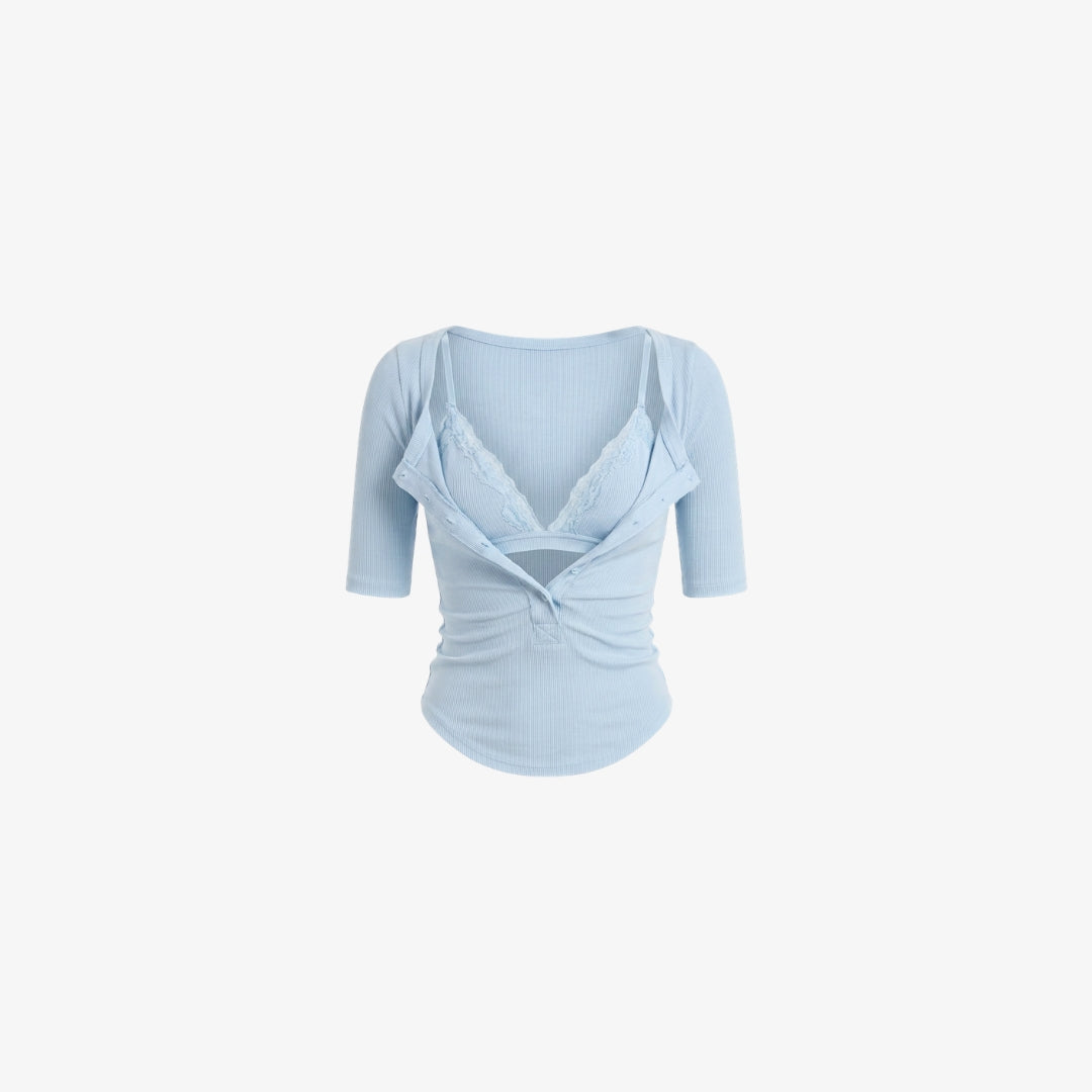 Céline Lace Layered Top