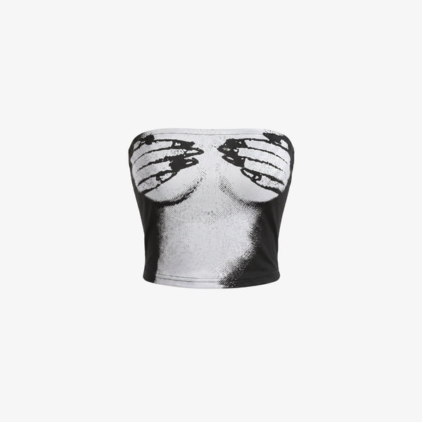 Isabelle Graphic Tube Top