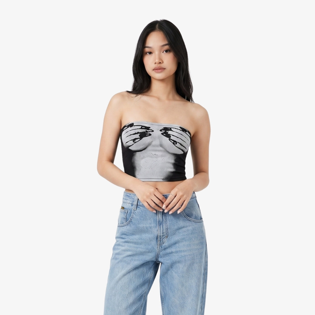 Image of Isabelle Graphic Tube Top