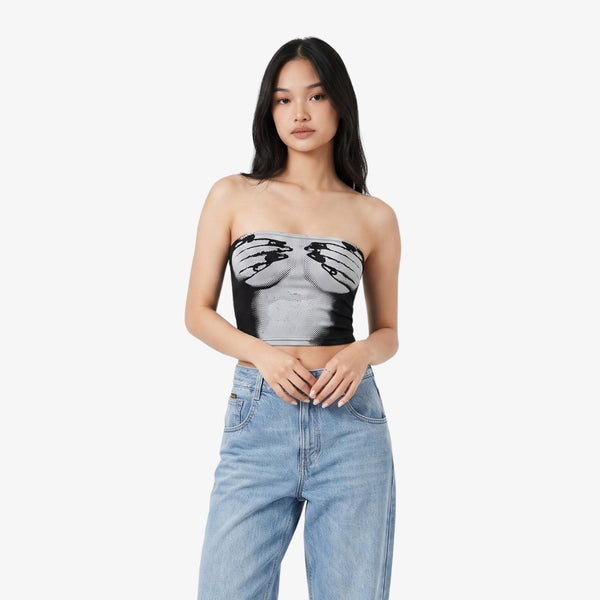 Isabelle Graphic Tube Top