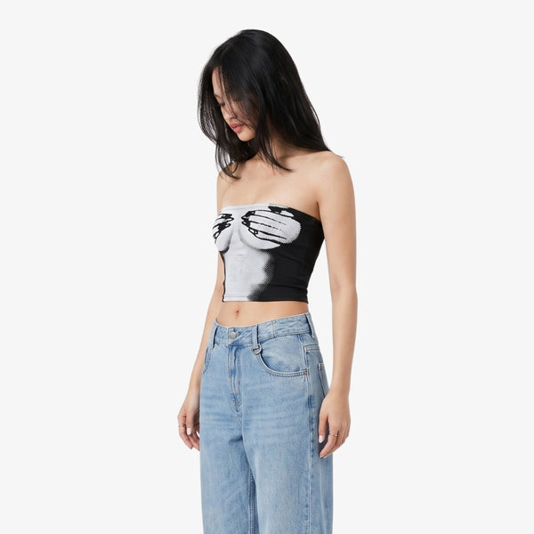Isabelle Graphic Tube Top