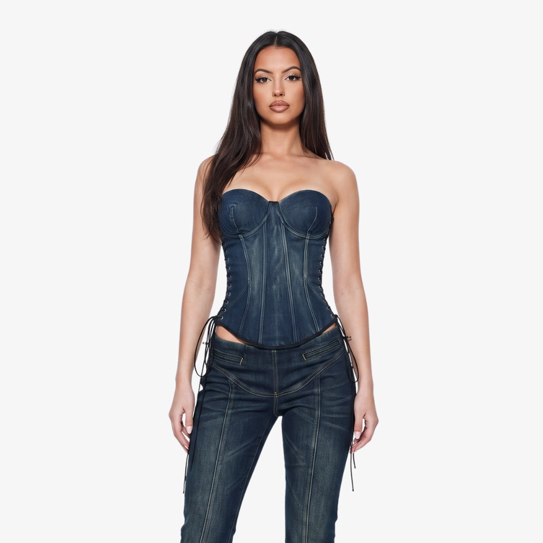 Image of Juliette Denim Corset