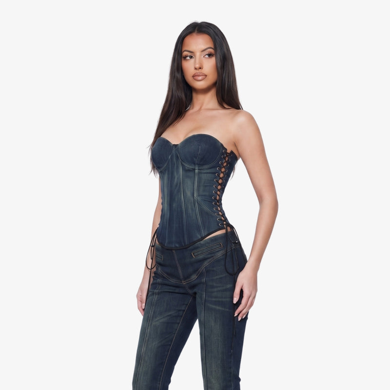 Juliette Denim Corset