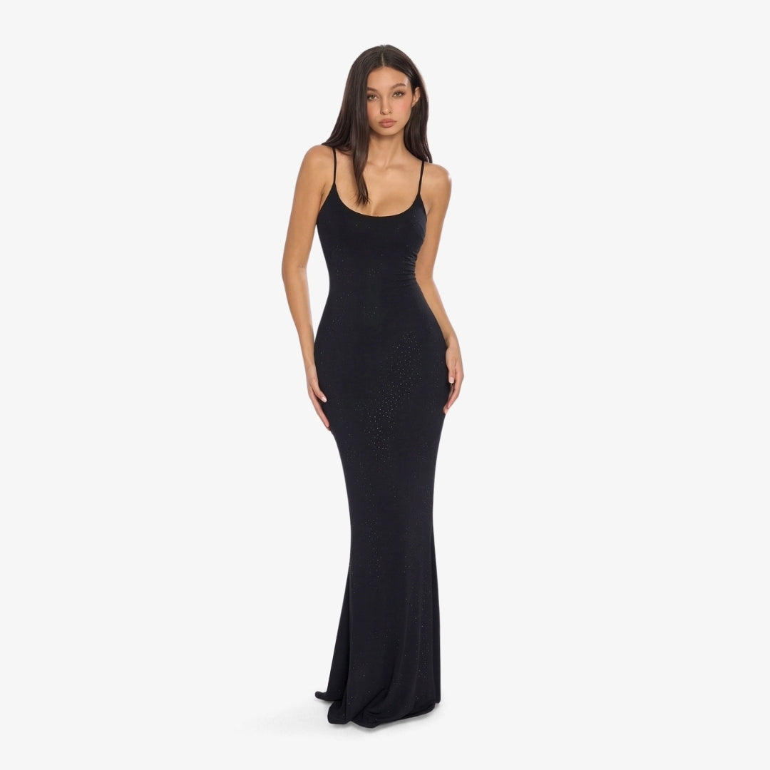 Kezia Rhinestone Fishtail Dress