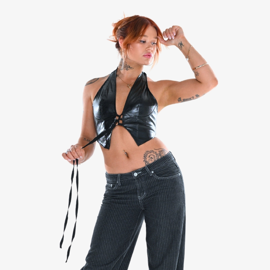 Matsura Lace-Up Halter