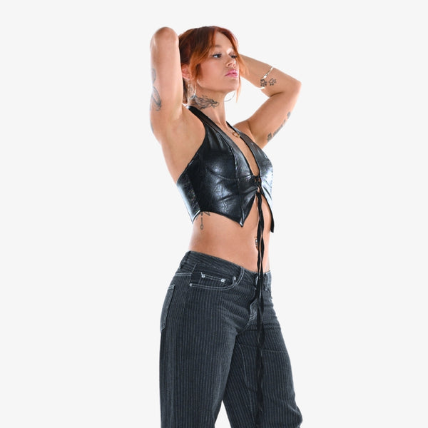 Matsura Lace-Up Halter