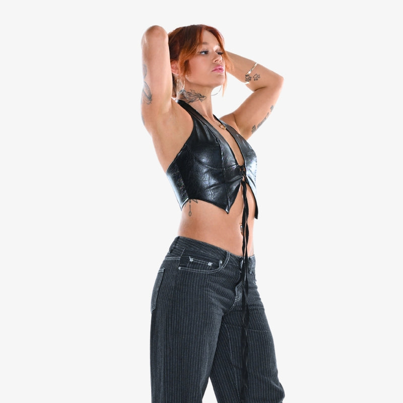 Matsura Lace-Up Halter
