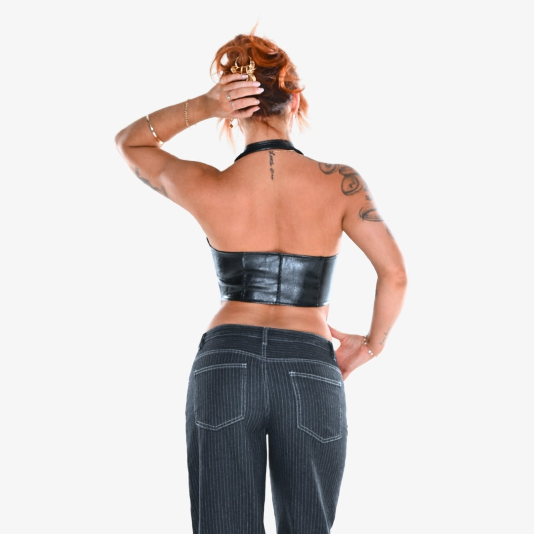Image of Matsura Lace-Up Halter