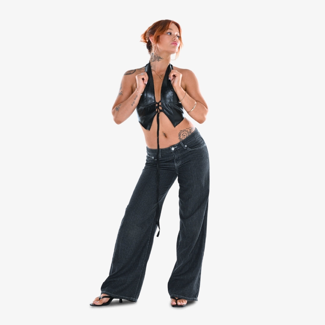 Matsura Lace-Up Halter