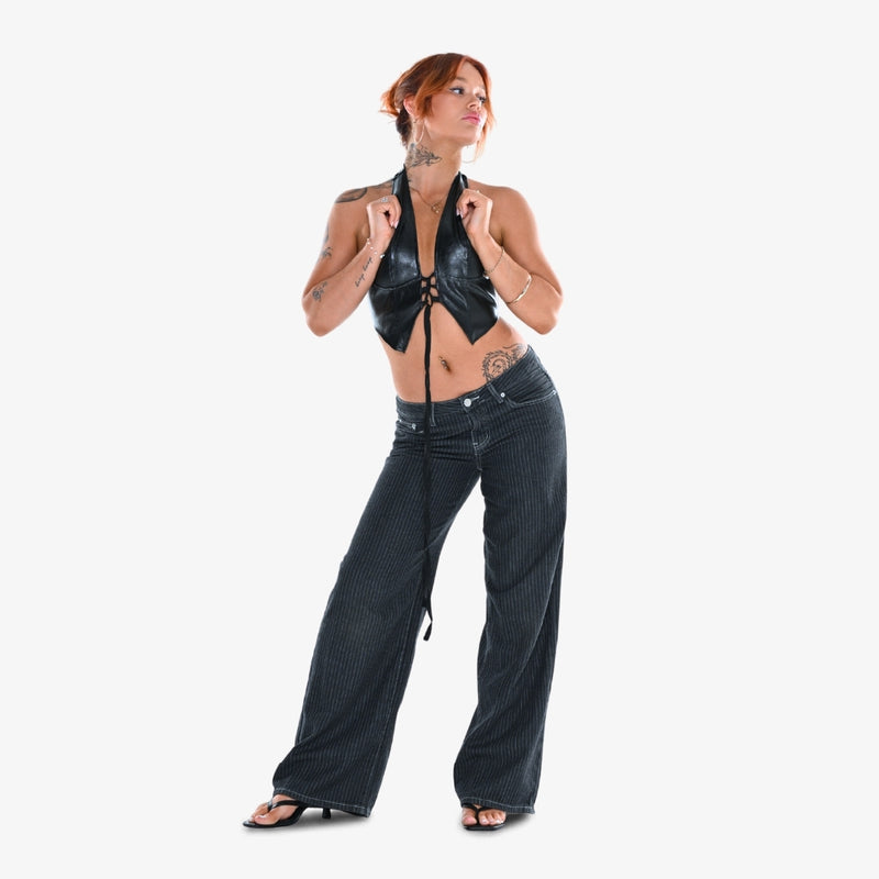 Matsura Lace-Up Halter