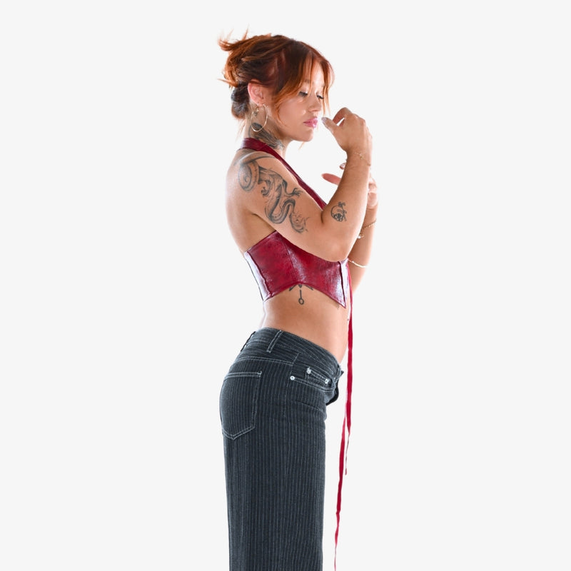Matsura Lace-Up Halter