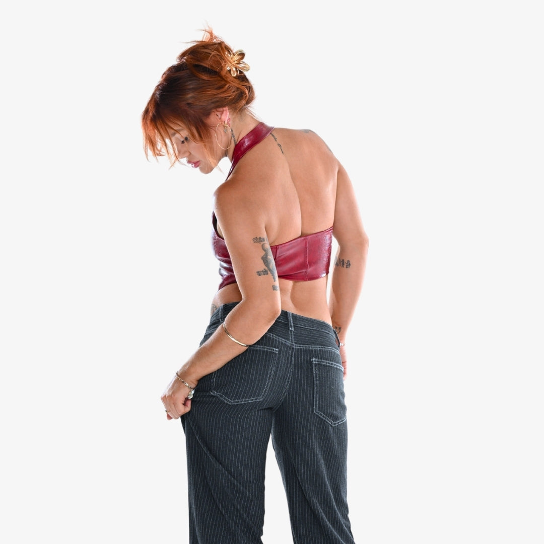 Image of Matsura Lace-Up Halter