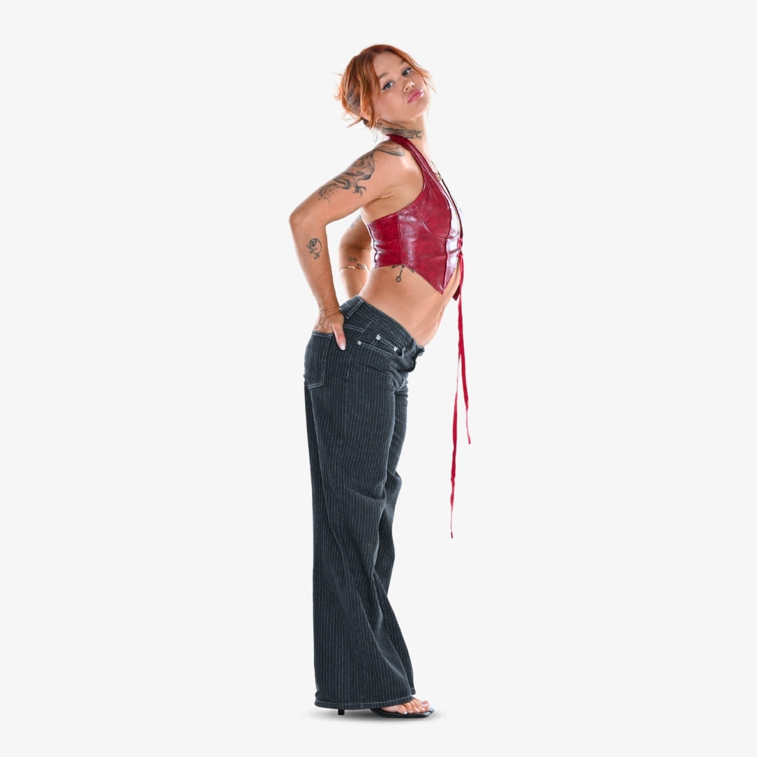 Matsura Lace-Up Halter