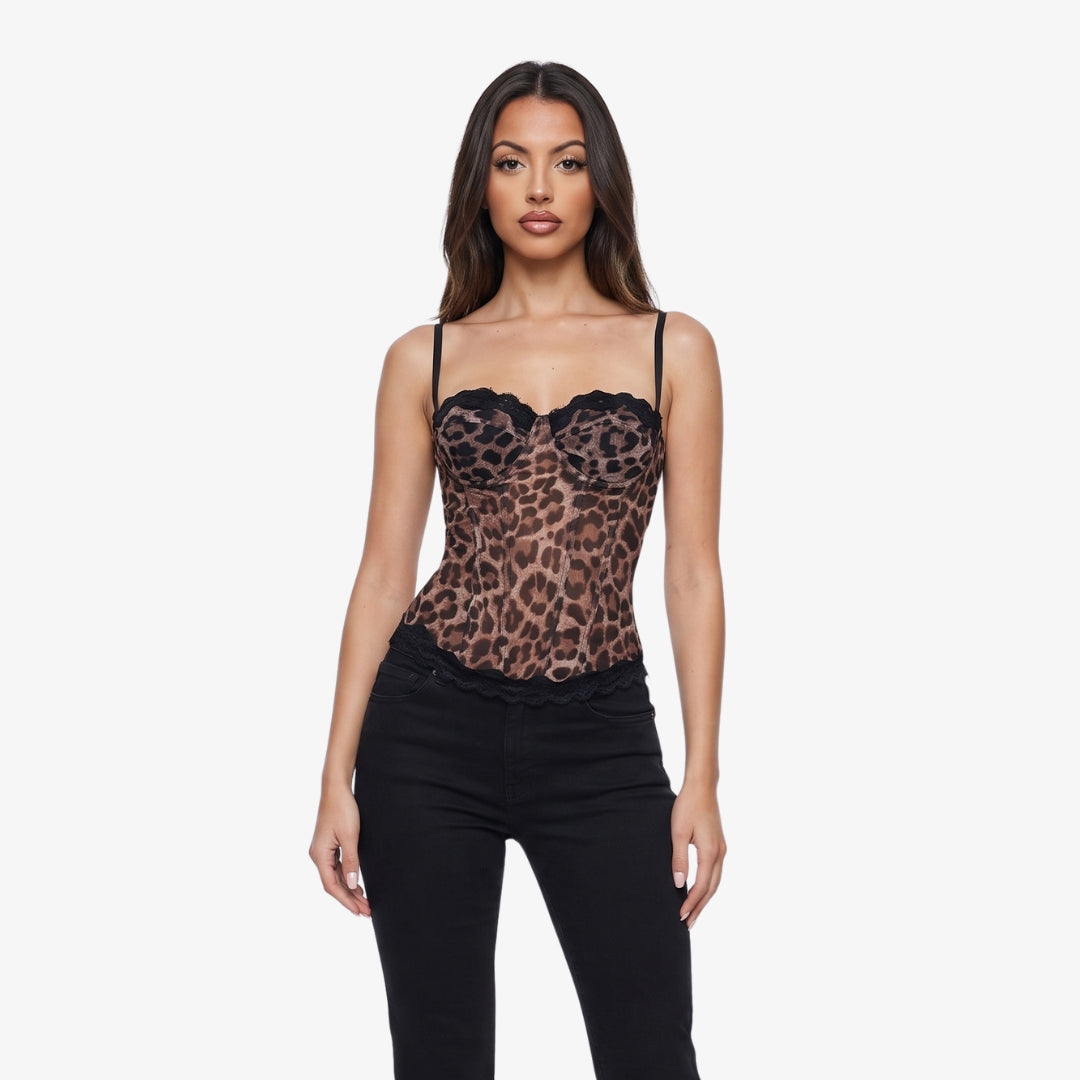 Miyu Leopard Corset