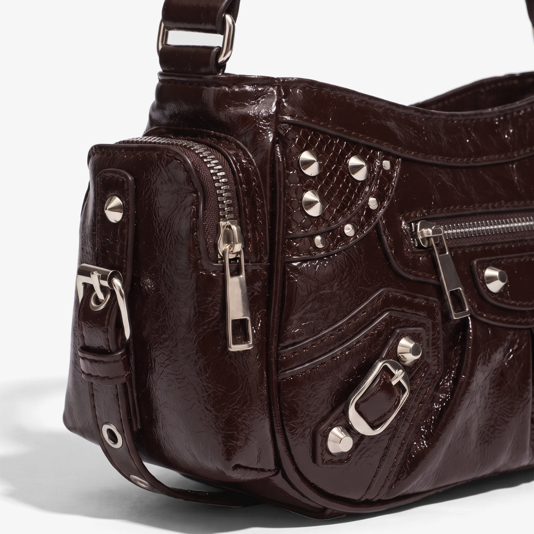 Image of Natalya Studded Shoulder Bag