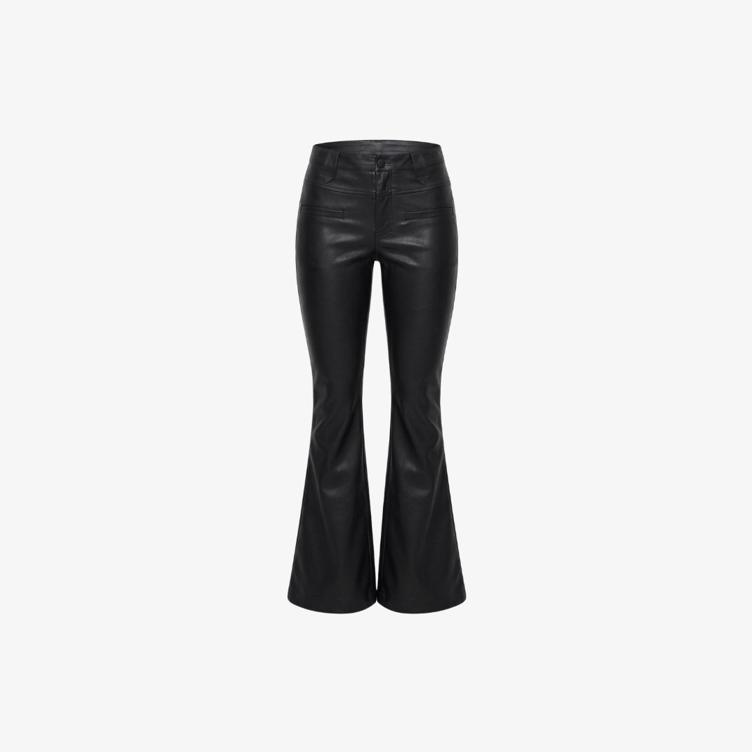 Novia Leather Flare Pants