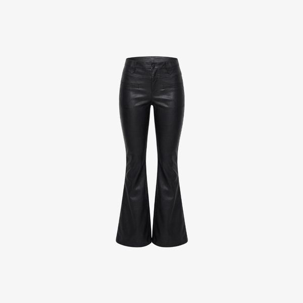 Novia Leather Flare Pants