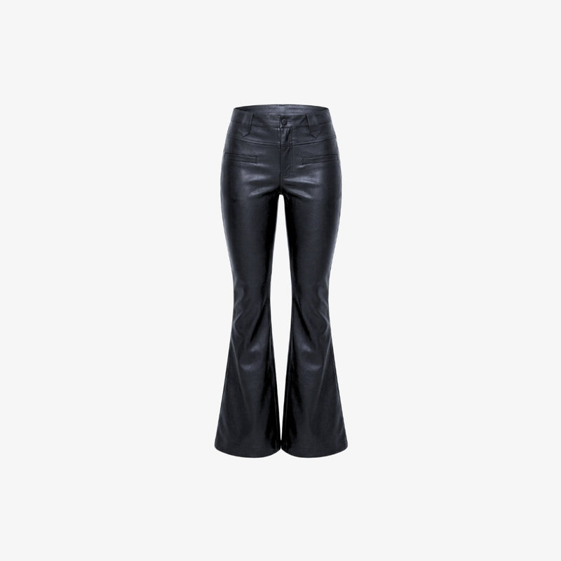 Novia Leather Flare Pants