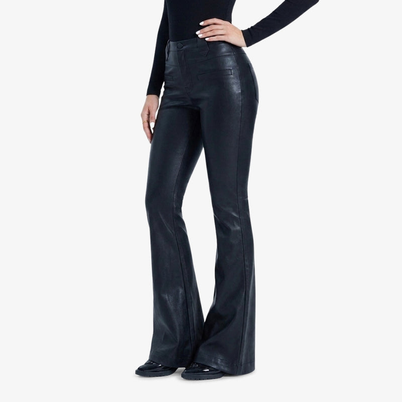 Novia Leather Flare Pants