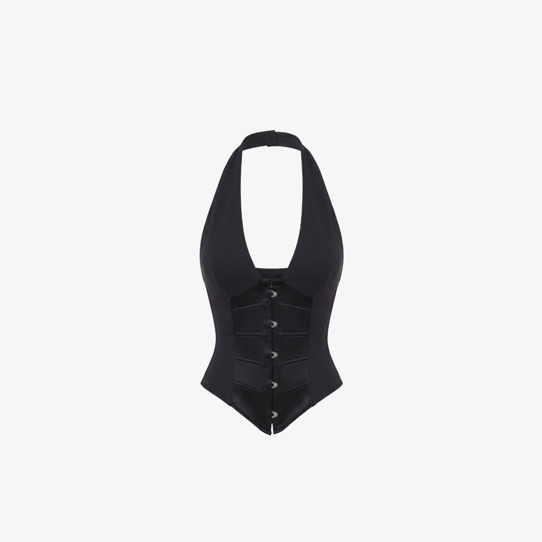 Image of Sabrina Halter Corset Top