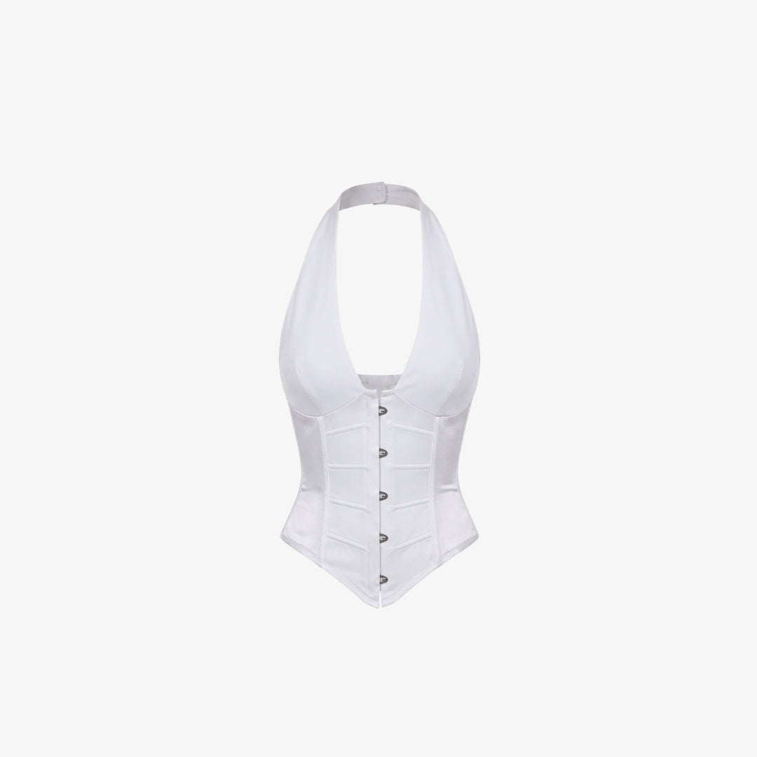 Image of Sabrina Halter Corset Top
