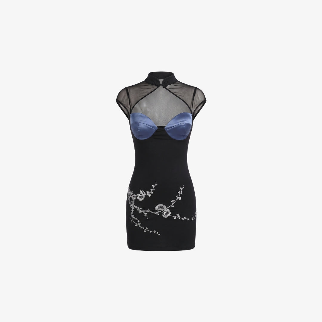 Image of Sayuri Embroidered Mini Dress