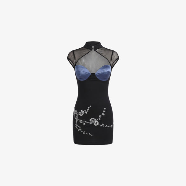 Sayuri Embroidered Mini Dress