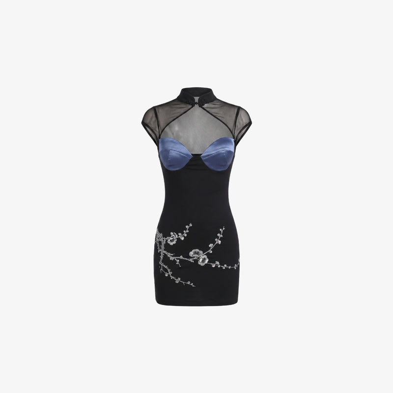 Sayuri Embroidered Mini Dress