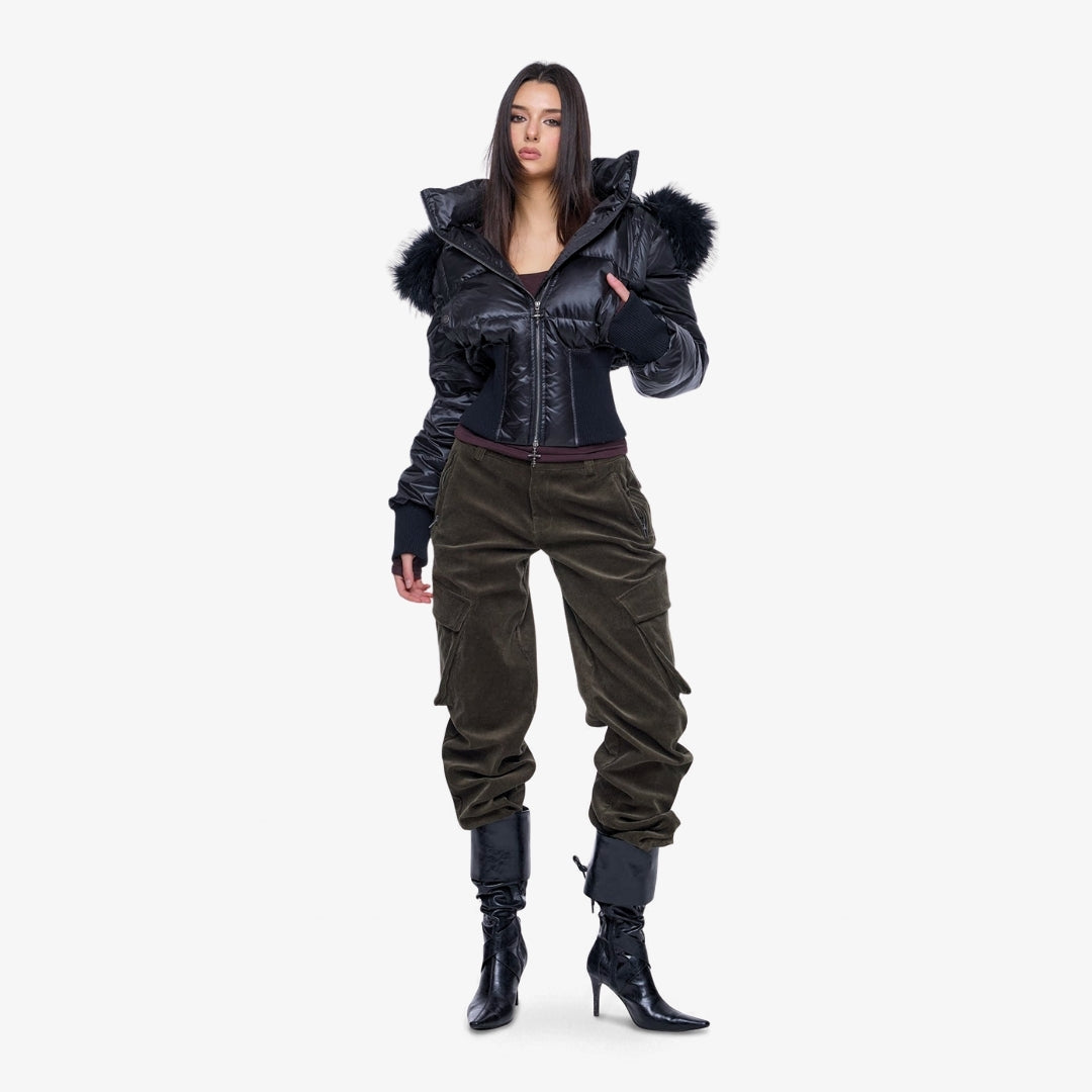 Sevyn Corduroy Straight Leg Trousers
