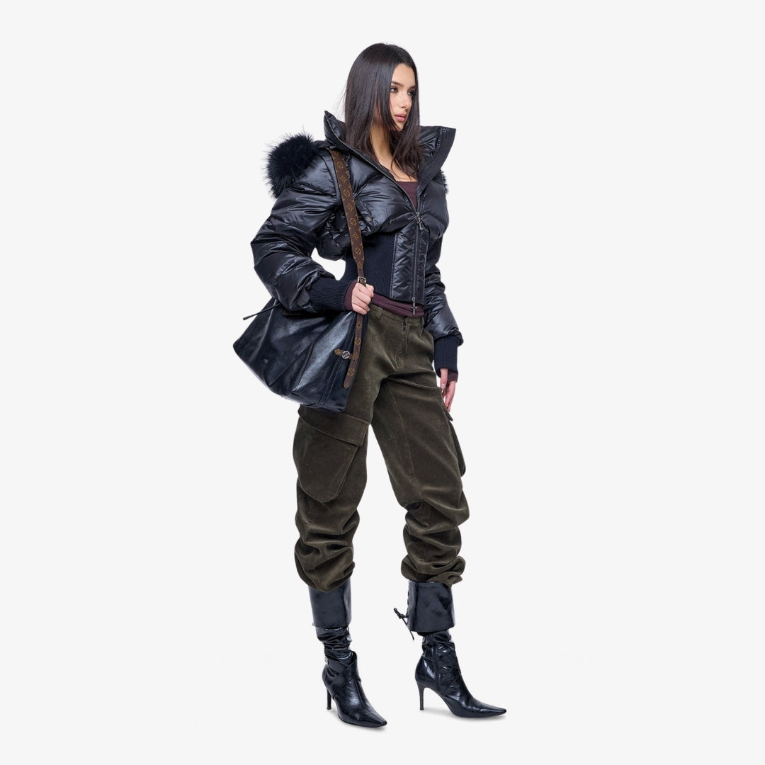 Image of Sevyn Corduroy Straight Leg Trousers