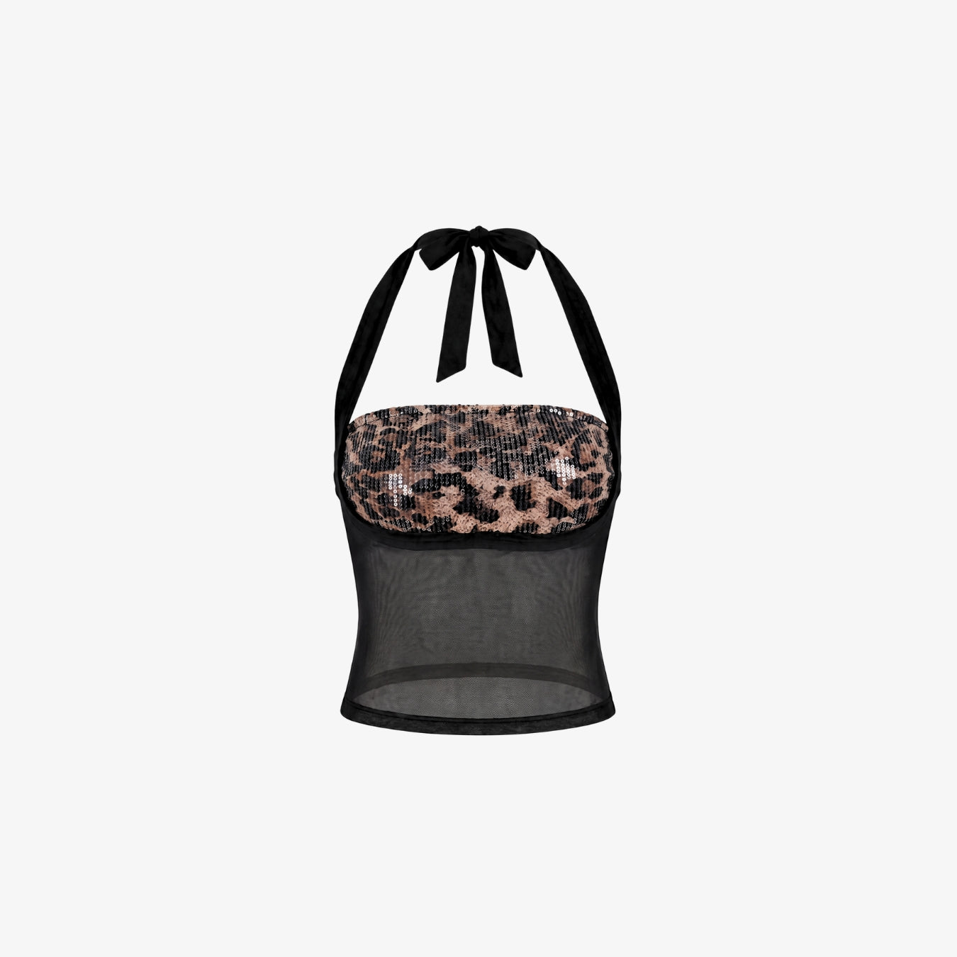 Image of Taya Leopard Halter Top