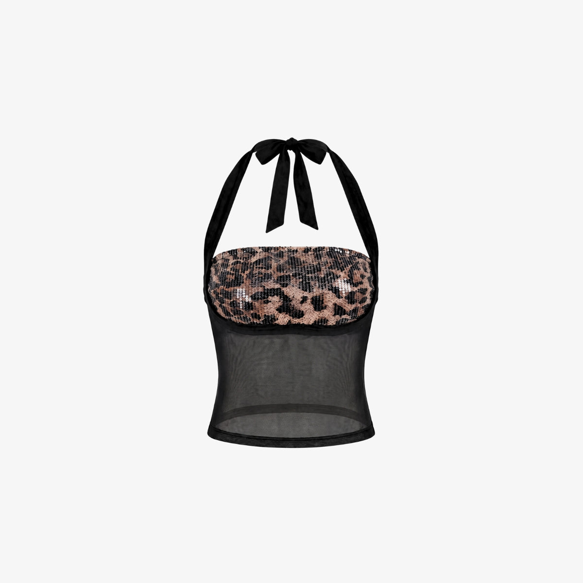 Taya Leopard Halter Top
