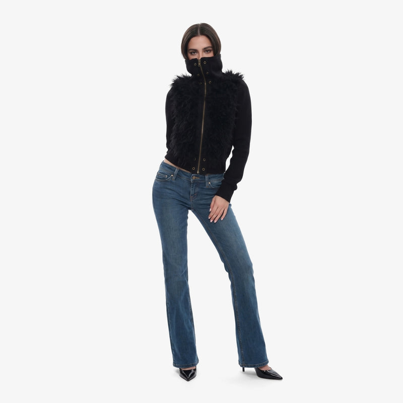 Yuki High-Collar Fleece Jacket