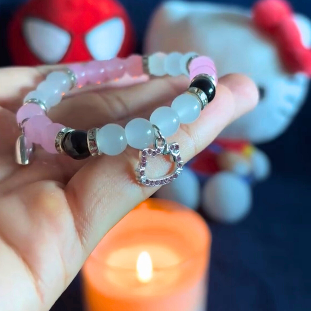 Hello Kitty x Spiderman Magnetic Charm Bracelet